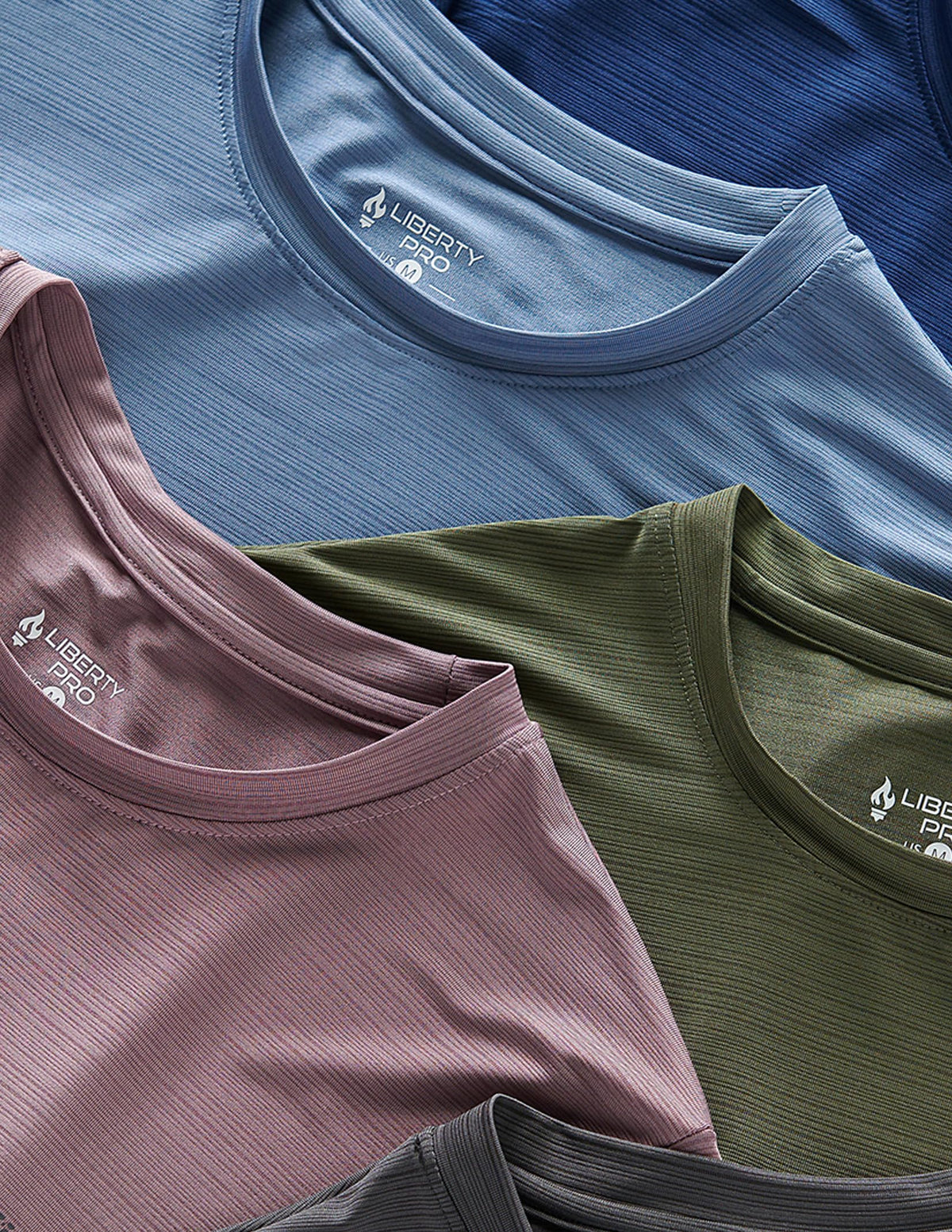 5 Pack Men’s Active Quick Dry Crew Neck T Shirts | Athletic Running Gym Workout Short Sleeve Tee Tops Bulk (Set 12, Small)