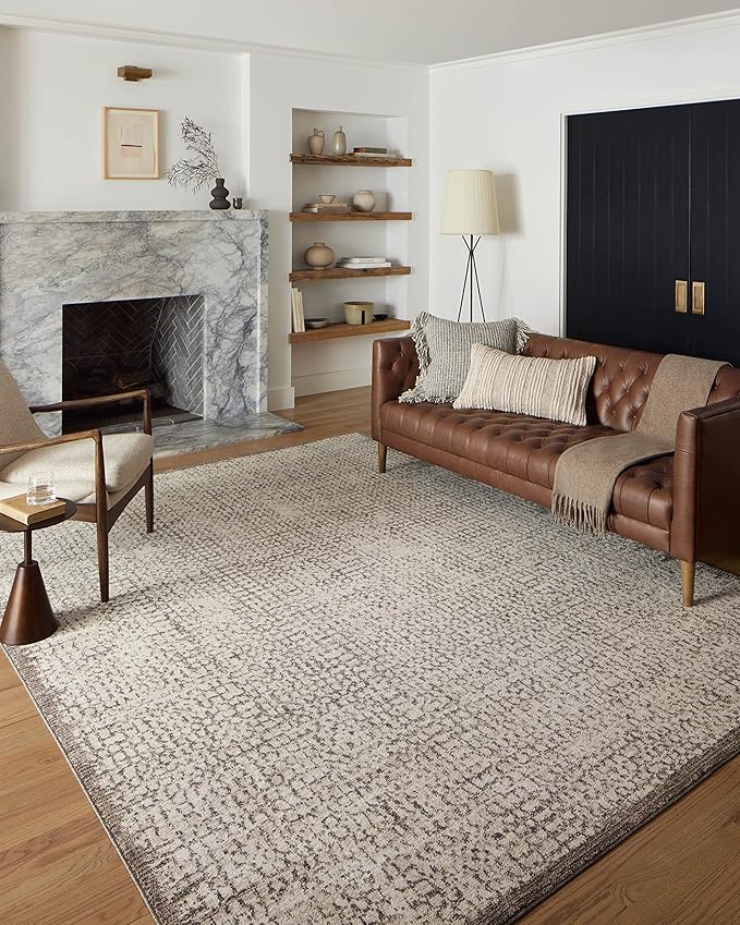 Loloi Darby Collection DAR-04 Ivory/Stone 11'-6" x 15' Area Rug
