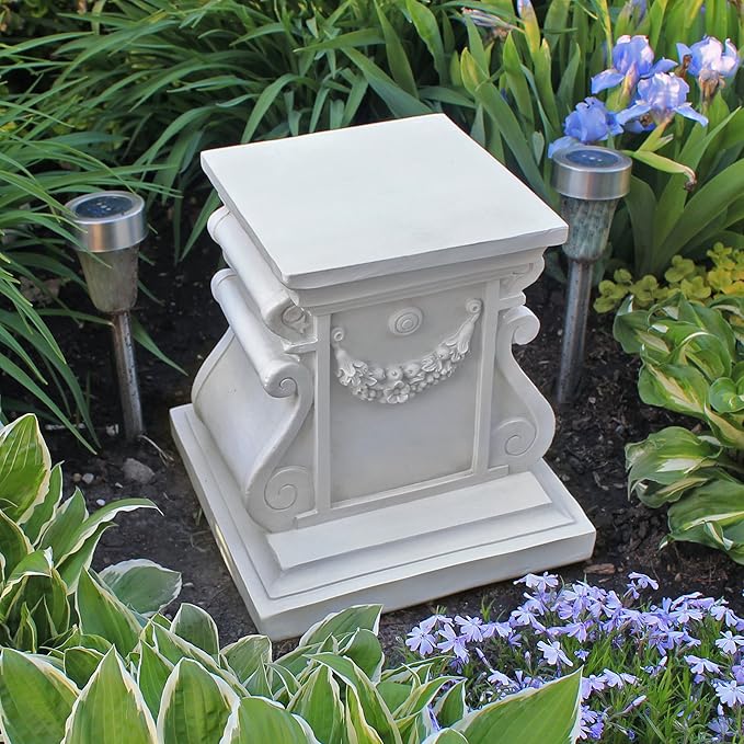 Design Toscano NG314105 Statuary Garden Base Riser, Medium, Classic Plinth