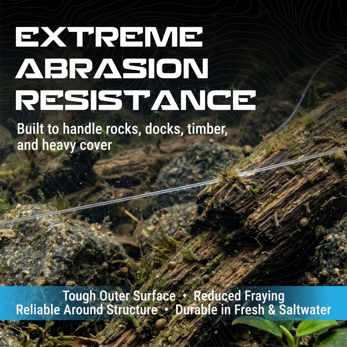 Reaction Tackle 100% Pure Fluorocarbon Fishing Line - High Strength, Abrasion-Resistant, Fast-Sinking, Virtually Invisible - Saltwater and Freshwater Leader Line - Clear - 30LB 300 Yards