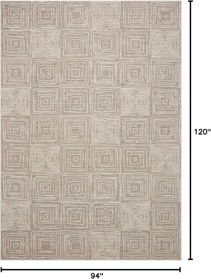 Loloi Darby Collection DAR-05 Beige/Grey 7'-10" x 10' Area Rug