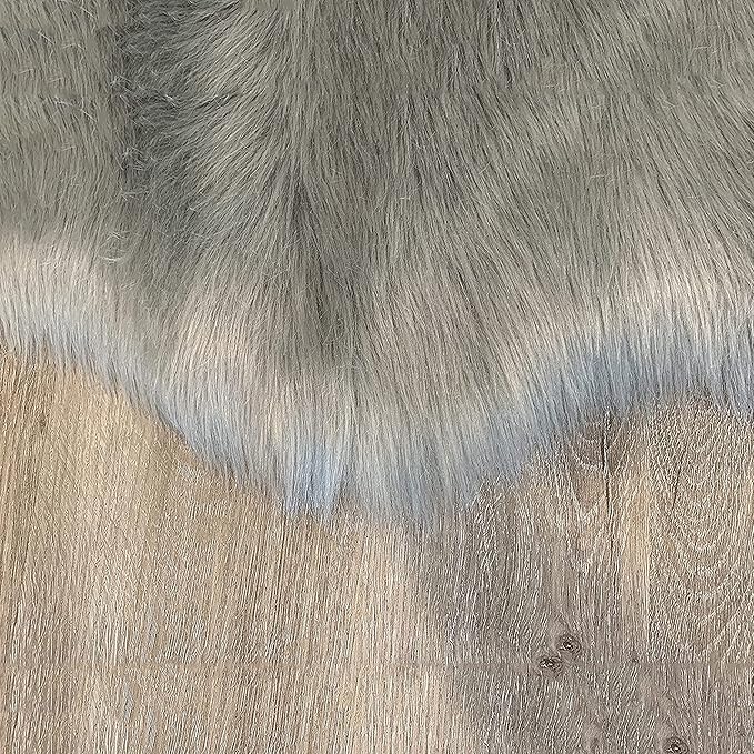 LAMBZY High Pile Super Soft Faux Sheepskin Rug (8'x11', Grey)