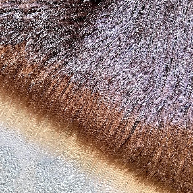 LAMBZY High Pile Super Soft Faux Sheepskin Rug (10'x13', Brown)