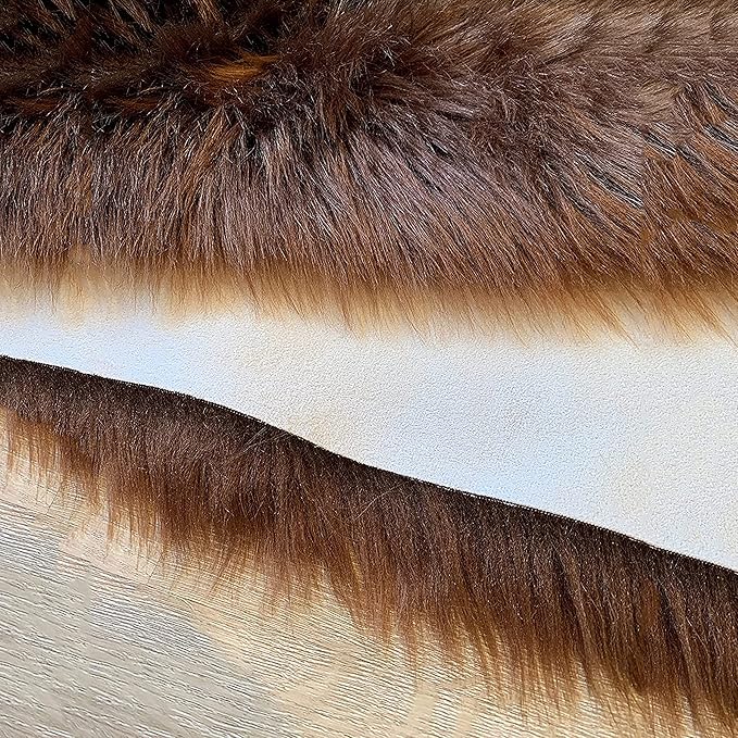 LAMBZY High Pile Super Soft Faux Sheepskin Rug (12'x15, Brown)